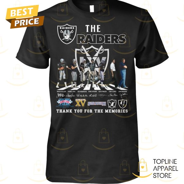 The Las Vegas Raiders Signature Thank You For The Memories Unisex T-Shirt