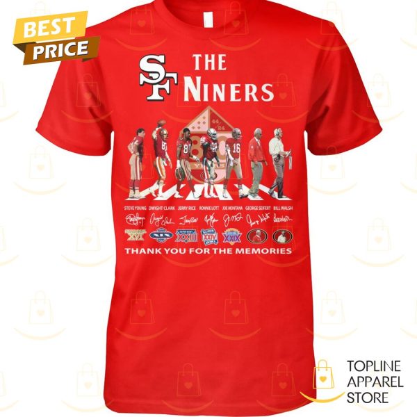 The San Francisco 49ers Niners 80 Years Signature Thank You For The Memories Unisex T-Shirt