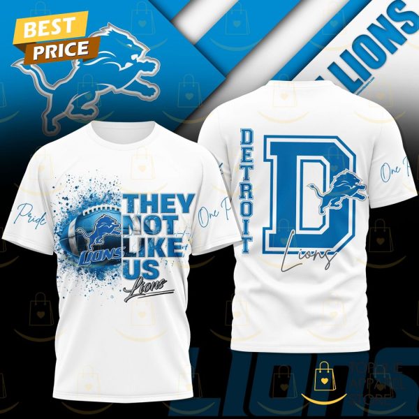 They Not Like US – Detroit Lions 3D T-Shirt