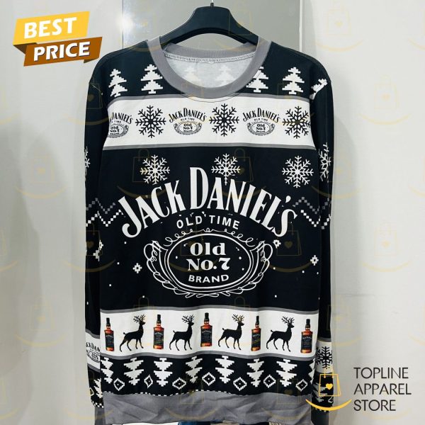 Jack Daniels Old Time Whiskey Christmas Sweater