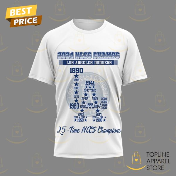 2024 NLCS Los Angeles Dodgers – 25 Time NLCS Champions Unisex T-Shirt