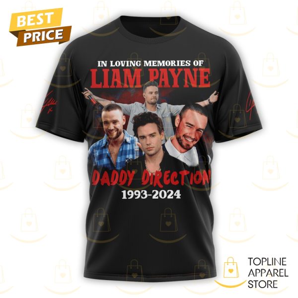 In Loving Memories Of Liam Payne Daddy Direction 1993-2024 3D T-Shirt