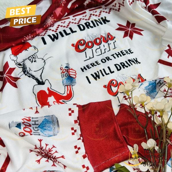 Corona Extra Beer Grinch I Will Drink Here Or There I Will Drink Everywhere Holiday Sweater