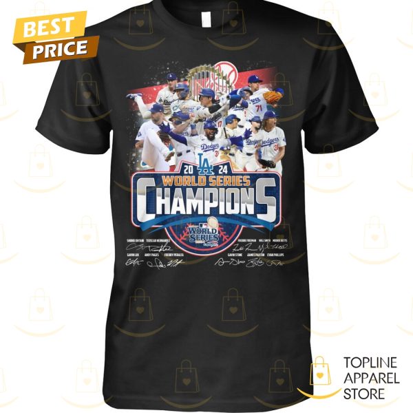 World Series Champions Los Angeles Dodgers Signature Unisex T-Shirt