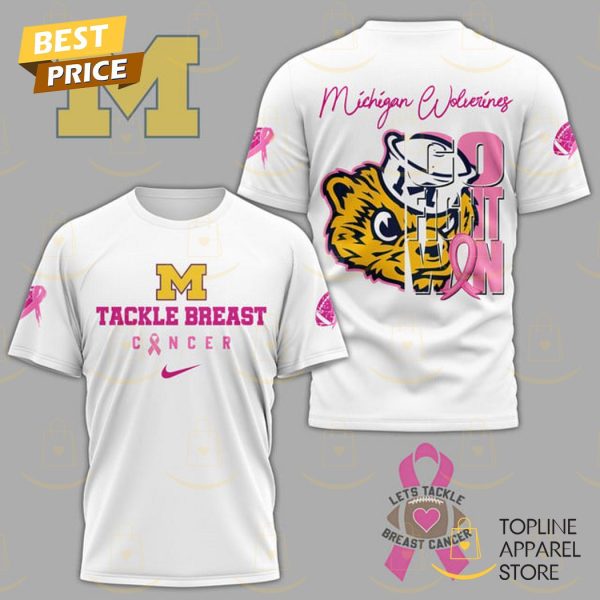 Michigan Wolverines Tackle Breast Cancer 3D T-Shirt