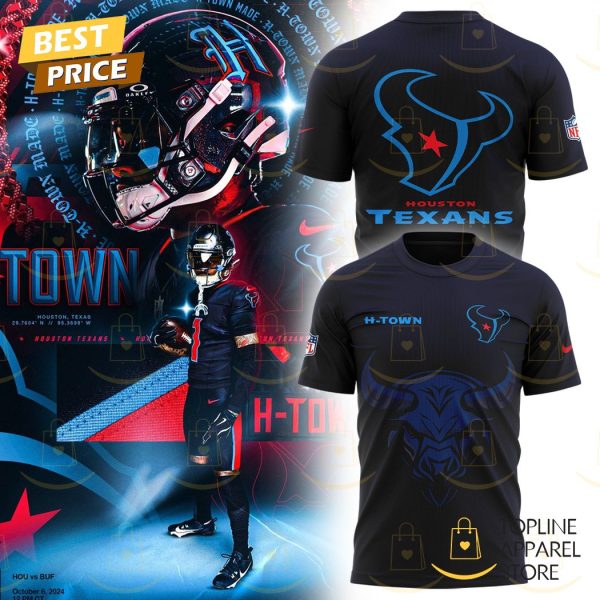 HTown Blue Houston Texans Alternate Game 3D T-Shirt