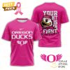 Your Fight Is Our Fight Tackle Cancer – Oregon Ducks 3D T-Shirt – Black