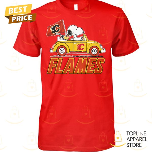 2024 Snoopy x Calgary Flames Unisex T-Shirt