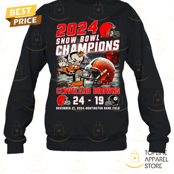 2024 Snow Bowl Champions Cleveland Browns Unisex T-Shirt