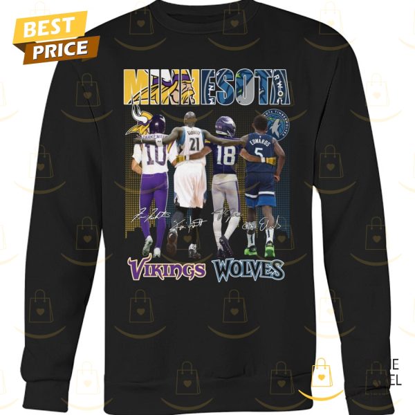 Minnesota Vikings x Minnesota Timberwolves Signature Unisex T-Shirt