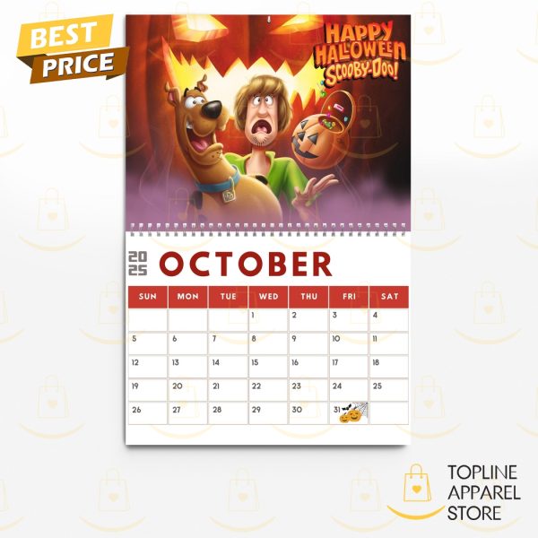 Scooby-Doo Happy New Year 2025 Calendar