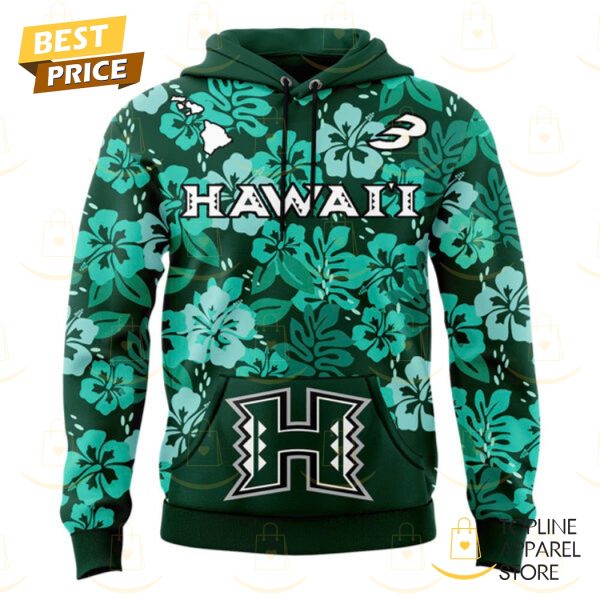 Hawaii Rainbow Warriors Basketball Design Hoodie