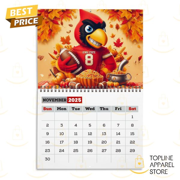 Iowa State Cyclones Go Cyclones 2025 Calendar