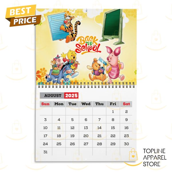 Winnie The Pooh Happy New Year 2025 Calendar