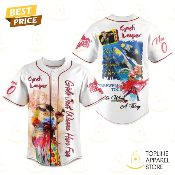 Personalized Cyndi Lauper Girls Just Want To Have Fun Baseball Jersey