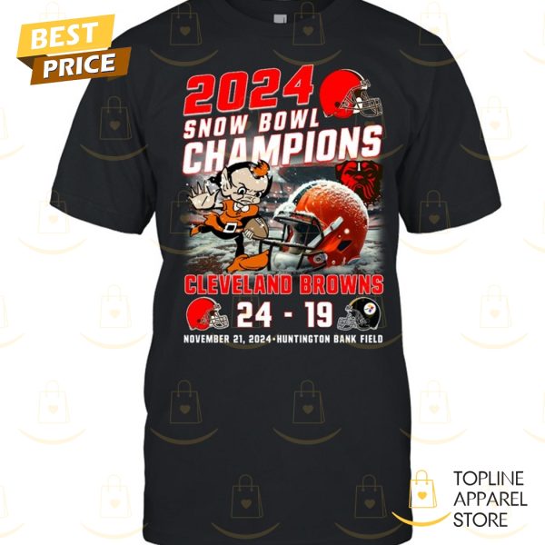 2024 Snow Bowl Champions Cleveland Browns Unisex T-Shirt