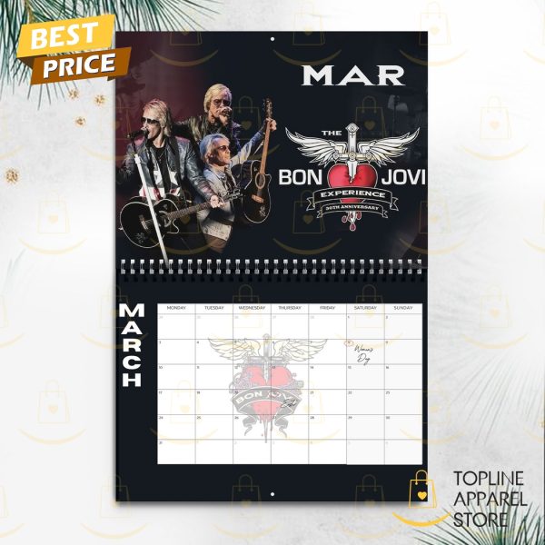 Bon Jovi Happy New Year 2025 Calendar