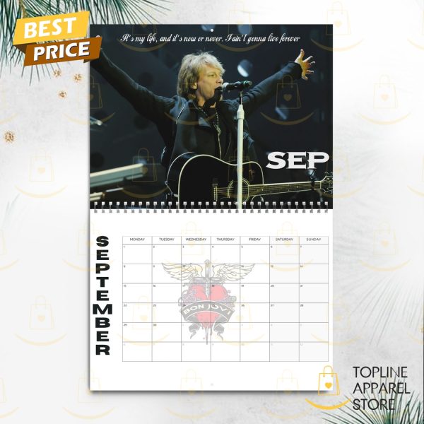 Bon Jovi Happy New Year 2025 Calendar