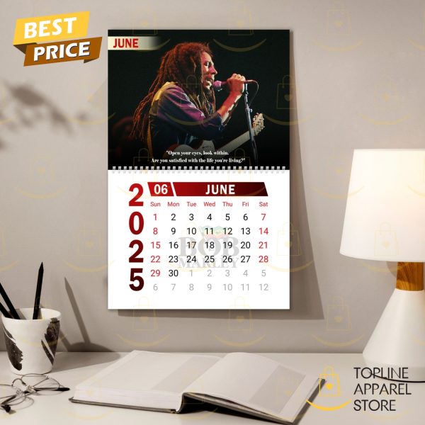 Bob Marley Happy New Year 2025 Calendar