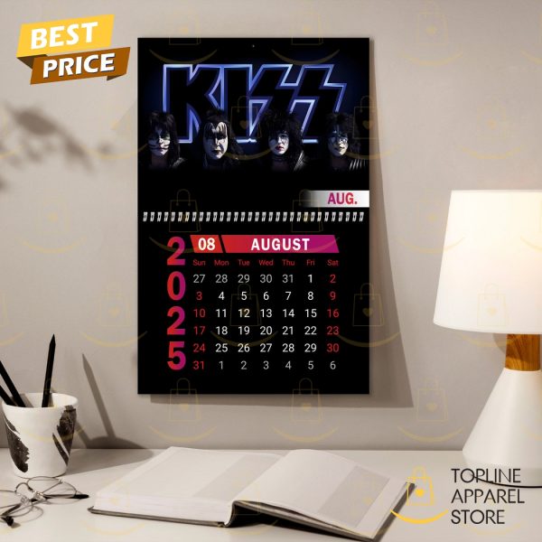 KISS Band Happy New Year 2025 Calendar