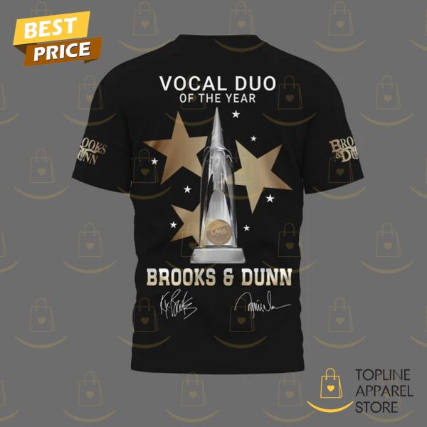 Brooks & Dunn Vocal Duo Of The Year 58th CMA Awards Signature 3D T-Shirt Signature 3D T-Shirt – Black