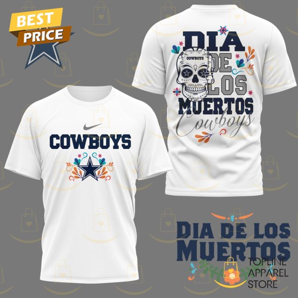 Dallas Cowboys Dia De Los Muertos 3D T-Shirt