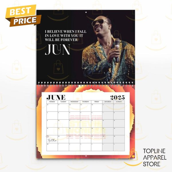 Stevie Wonder American Pop Legend 2025 Calendar