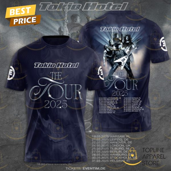 Tokio Hotel The Tour 2025 3D T-Shirt