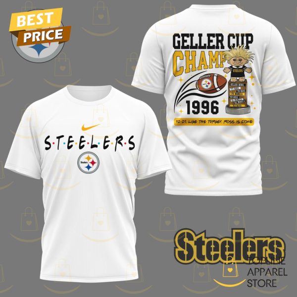 Pittsburgh Steelers Geller Cup Champ 1996 3D T-Shirt