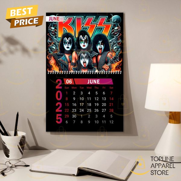 KISS Band Happy New Year 2025 Calendar