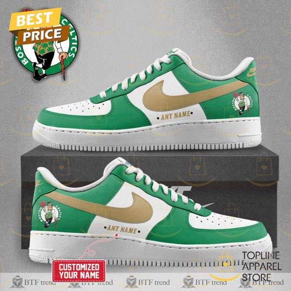 Personalized Boston Celtics Basketball 2024 -2025 Logo Air Force 1