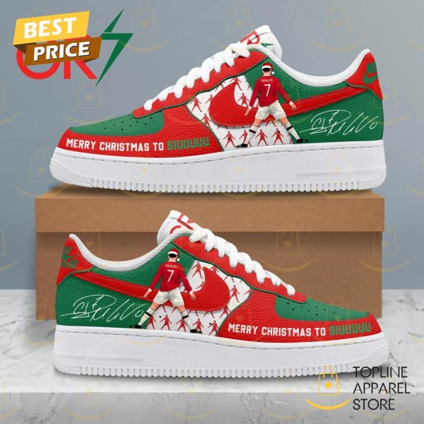 Merry Christmas To Siuuuu Cristiano Ronaldo Signature Air Force 1