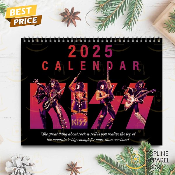 KISS Band Happy New Year 2025 Calendar