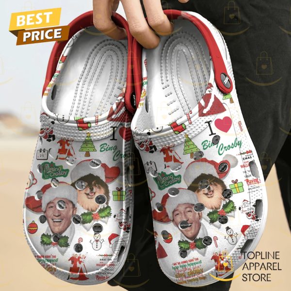 White Christmas Bing Crosby Crocs