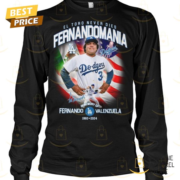 El Toro Never Dies Fernando Valenzuela Los Angeles Dodgers 1960-2024 Unisex T-Shirt