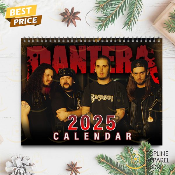 Pantera Band Happy New Year 2025 Calendar