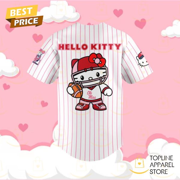 Ole Miss Rebels Football x Hello Kitty Baseball Jersey