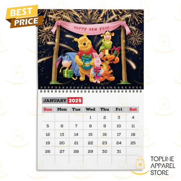 Winnie The Pooh Happy New Year 2025 Calendar