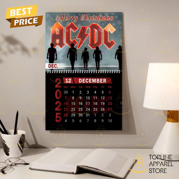 AC DC Happy New Year 2025 Calendar