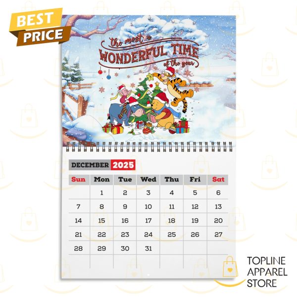 Winnie The Pooh Happy New Year 2025 Calendar