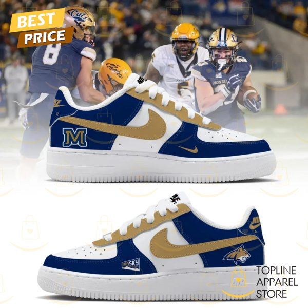 Montana State Bobcats BigSky Logo Design Air Force 1 – Blue