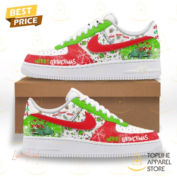 The Grinch Merry Grinhmas Drink Drank Drunk Air Force 1