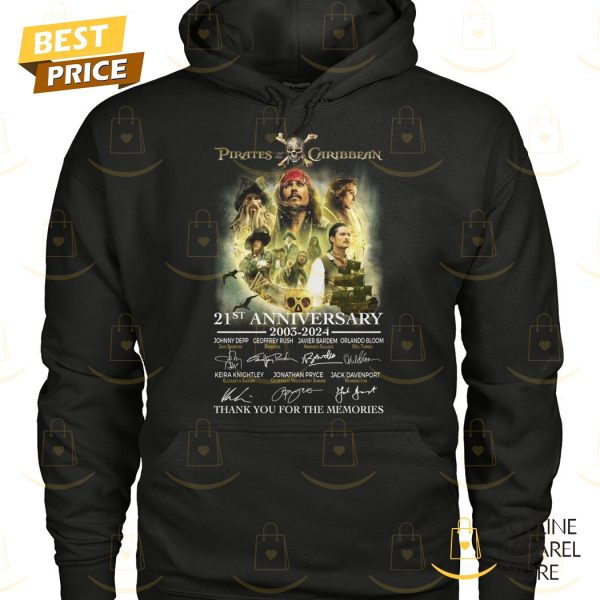 Pirates Of The Caribbean 21st Anniversary 2003-2024 Signature Thank You For The Memories Unisex T-Shirt