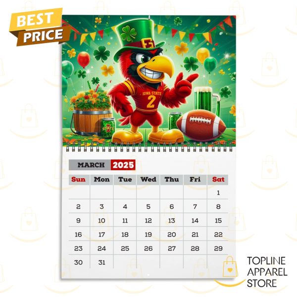 Iowa State Cyclones Go Cyclones 2025 Calendar