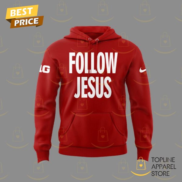 Follow Jesus Ohio State Buckeyes Hoodie – Red