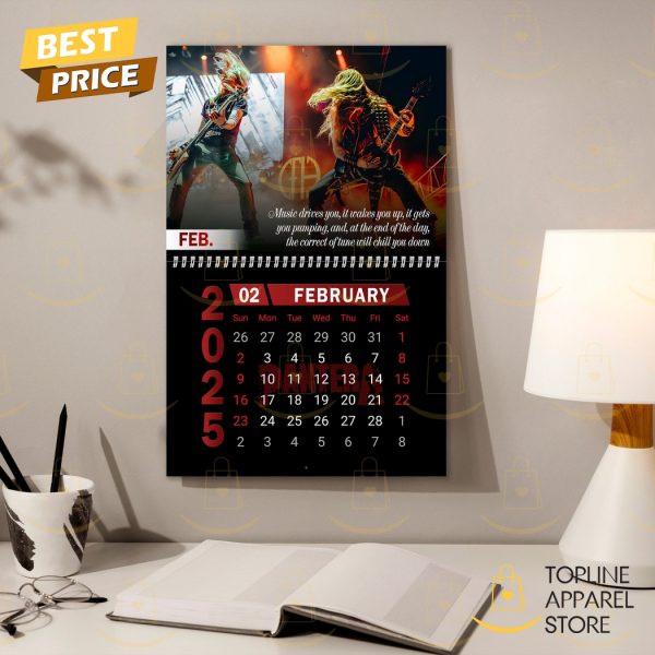 Pantera Band Happy New Year 2025 Calendar