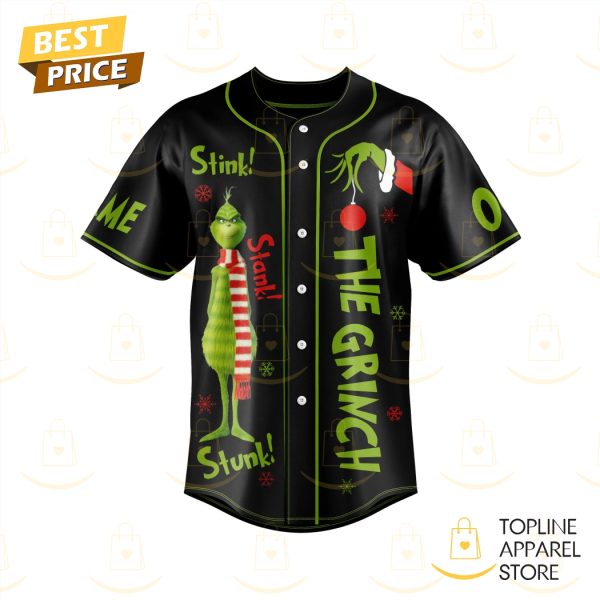 Personalized The Grinch Just Waiting For Grinchmas Merry Grinchmas Baseball Jersey