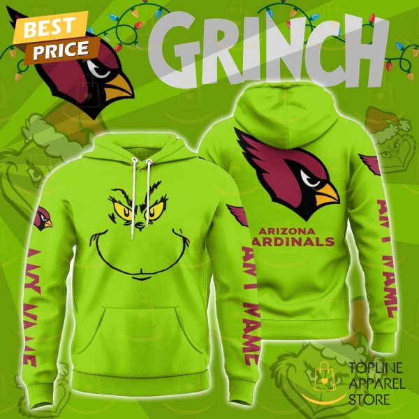 Personalized The Grinch x Arizona Cardinals Hoodie – Green