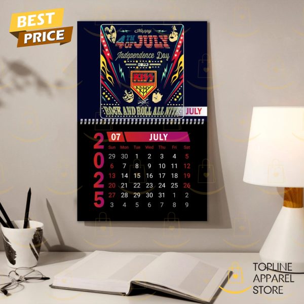 KISS Band Happy New Year 2025 Calendar