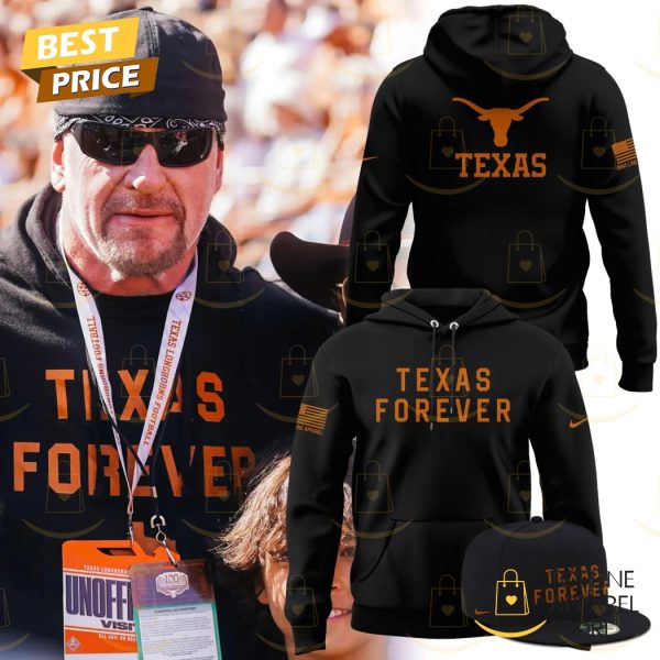 Texas Longhorns Forever Logo Design Black Hoodie